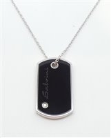 Pendente Salvini Uomo Code in Oro bianco Diamante 0.5 Ct 20022889 - 20022889